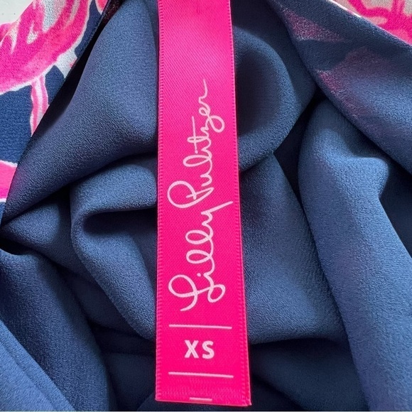 Lilly Pulitzer Florin Reversible Tank Via Amor High Tide Navy Size XS NEW - Picture 10 of 14